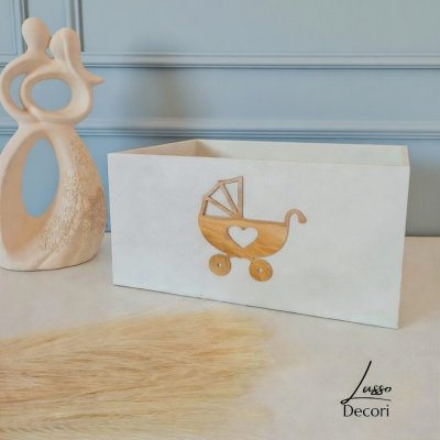 Kremowy koszyk oczepinowy