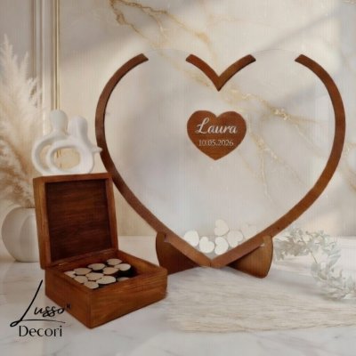 Rustykalna księga gości na przyjęcie komunijne dla dziecka