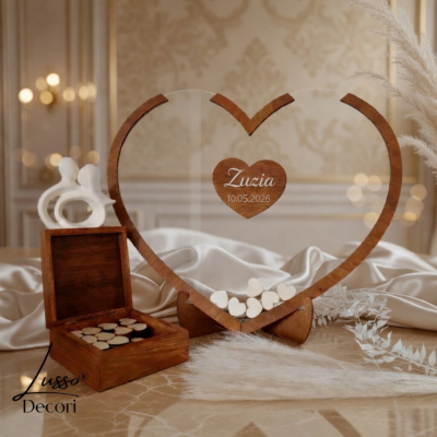 Alternatywna księga gości serce na przyjęcie komunijne