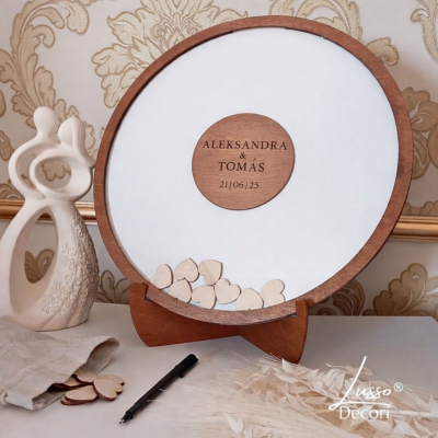 Alternatywne rozwiązanie na księge gosci w stylu rustykalnym