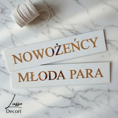 złota lustrzana tablica rejestracyjna ślubna glamour na samochód