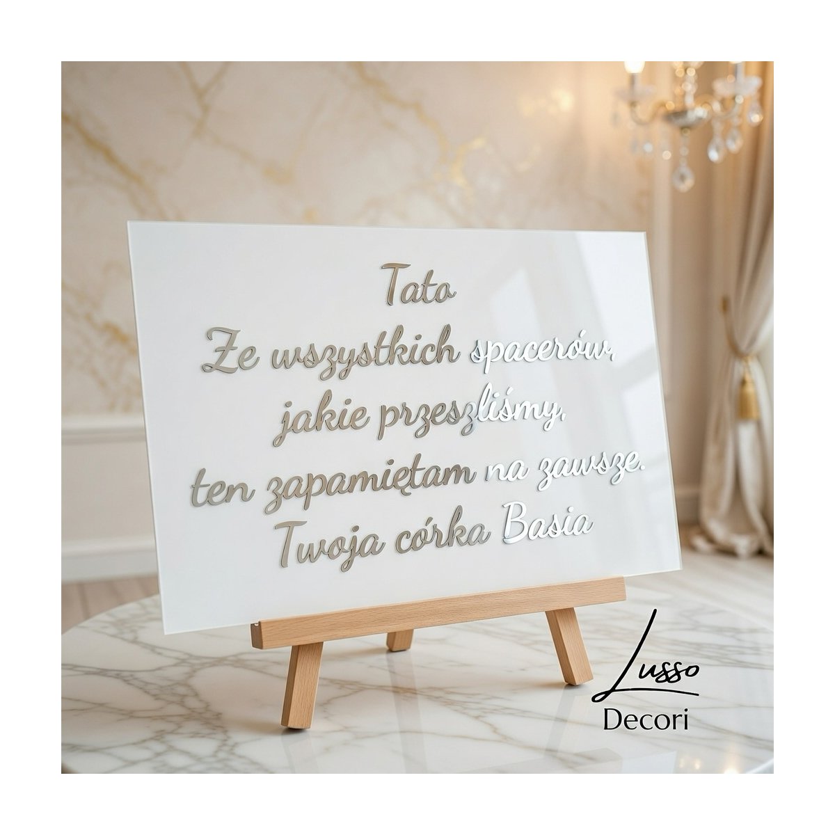 Tablica do kościoła ze wszystkich spacerów