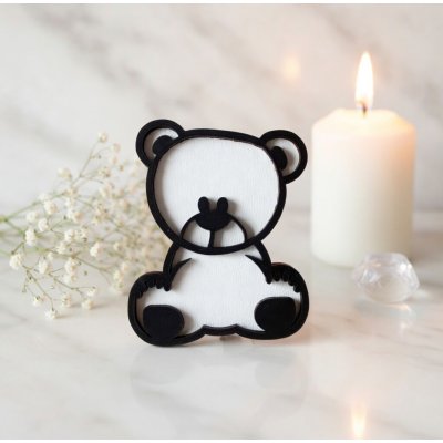 Drewniany miś magnes upominek dla dzieci w czasie przyjęcia weselnego urodzin komunii lub chrztu