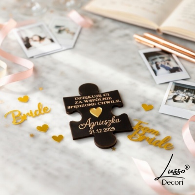 Czarny magnes na wieczór panieński w ramach podziękowań dla gości