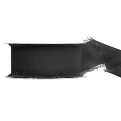 wstążka szyfonowa czarna 4 cm x 10 m dekoracja przyjęcia ślub wieczór panieński 18stka