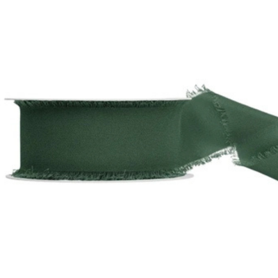 wstążka szyfonowa butelkowa zieleń 4 cm x 10 m dekoracja ślubna i przyjęcia