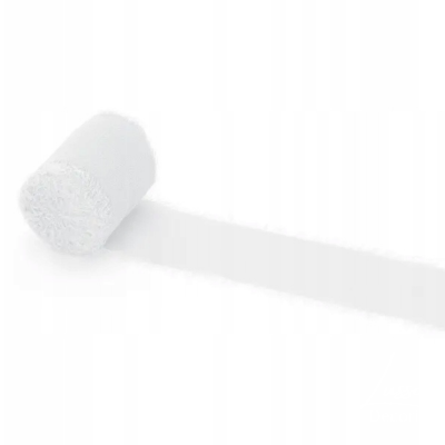 wstążka szyfonowa biała 4 cm x 5 m dekoracja ślubna i przyjęcia