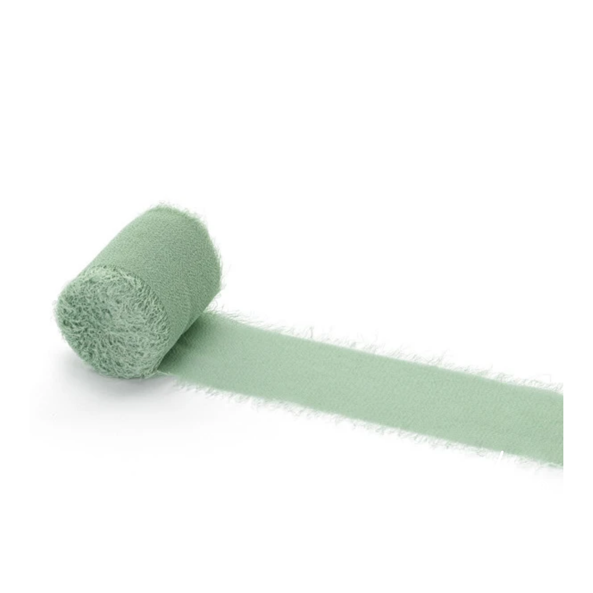 wstążka szyfonowa pistacjowa zieleń 4 cm x 5 m dekoracja ślubna i przyjęcia