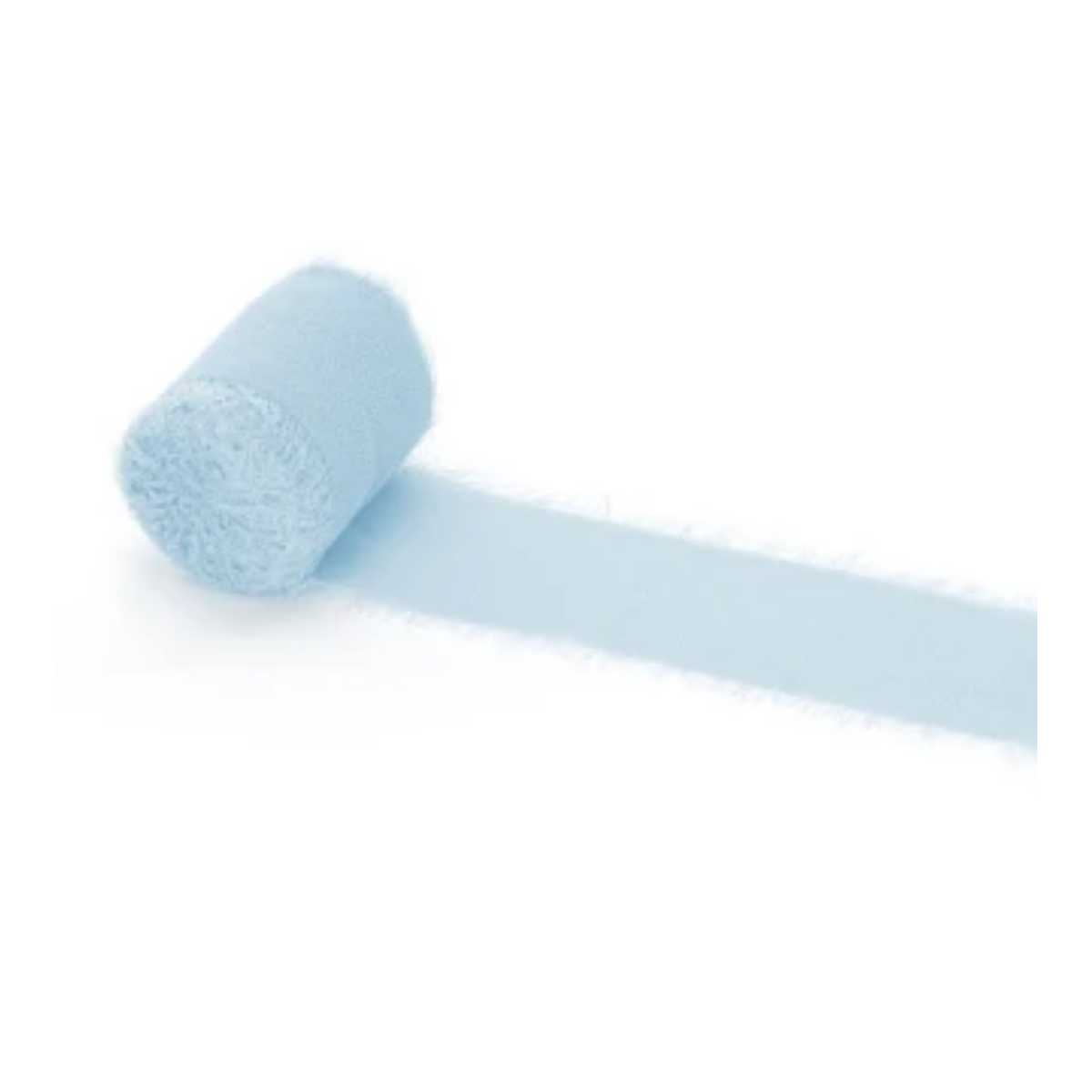 wstążka szyfonowa 4cm x 5m na dekorację do papateri ślubnej, komunijnej i na chrzest