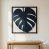 elegancki obraz ażurowy Monstera do salonu