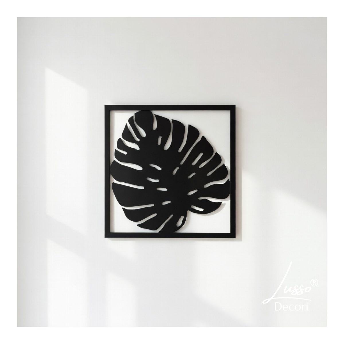 dekoracja ścienna z motywem Monstery naturalny design