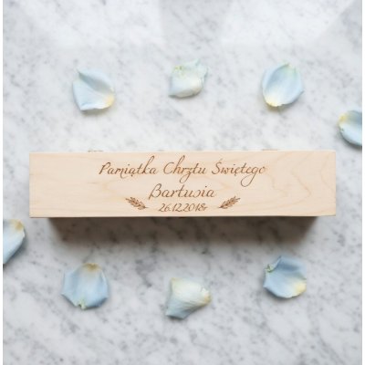Personalizowane pudełko na świecę do chrztu