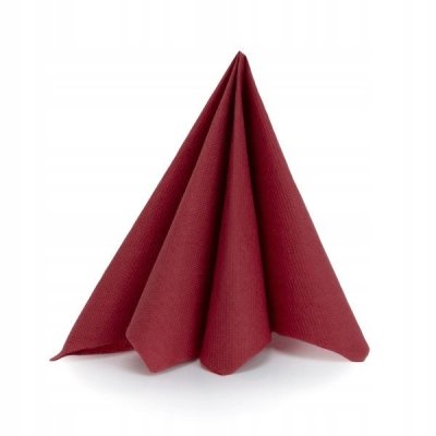 Burgundowa serwetka flizelinowa 40x40 cm 50szt