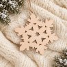 Naturalna drewniana śnieżynka ze sklejki 3 mm - ozdoba na choinkę