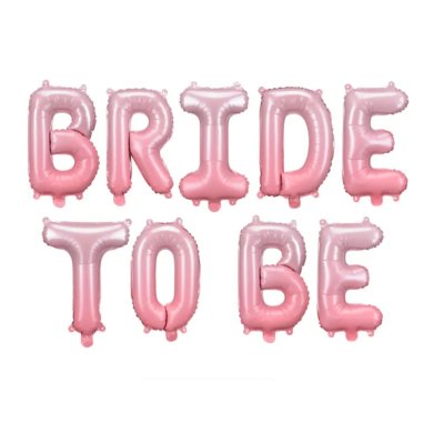 Girlanda balonowa Bride to Be w różowym ombre na wieczór panieński