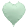 Zielony matowy balon foliowy w kształcie serca 45 cm