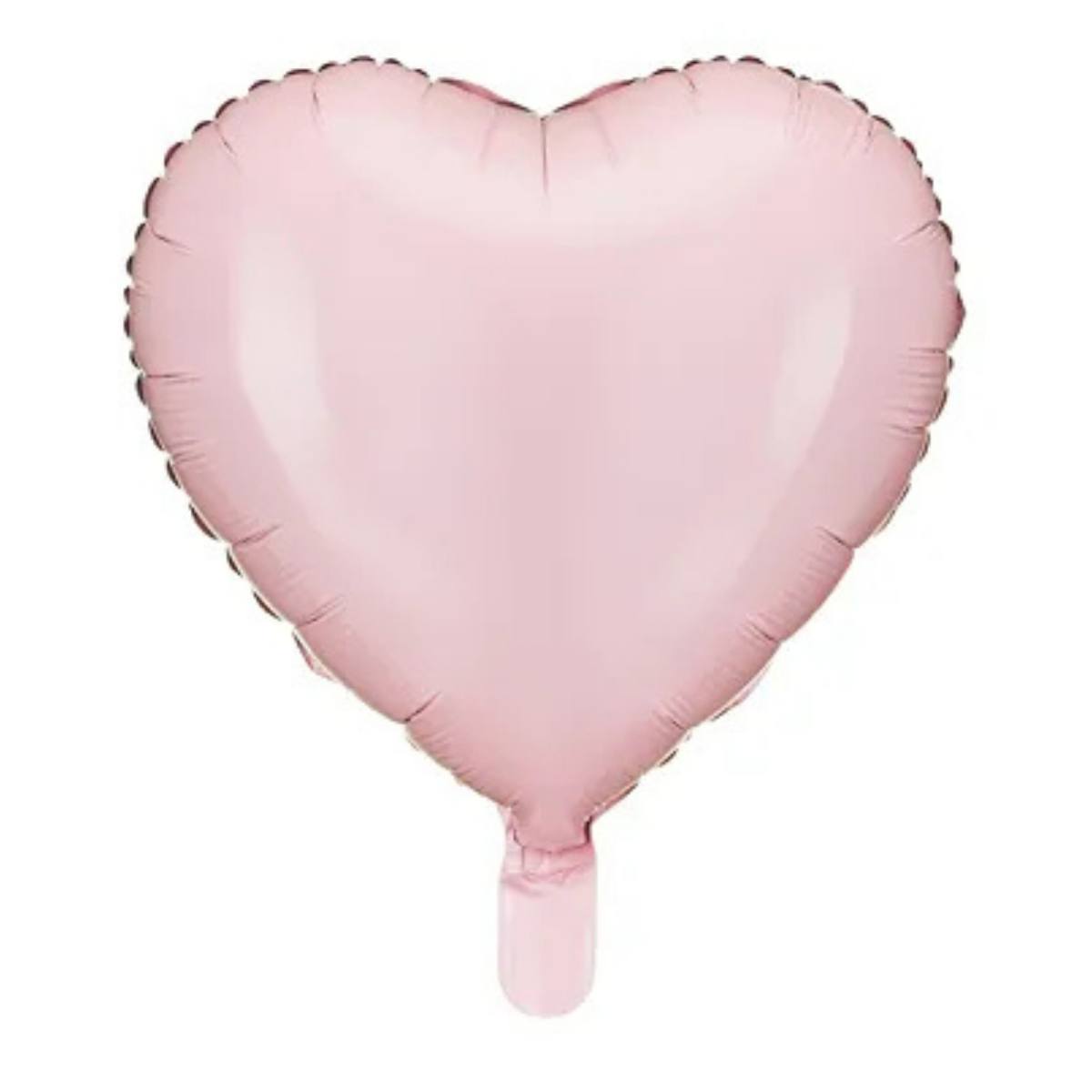 Jasnoróżowy balon foliowy w kształcie serca 45 cm