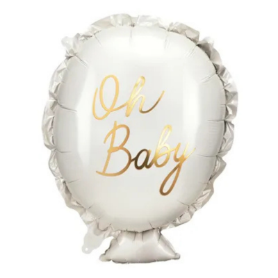 Balon foliowy Oh Baby PartyDeco 53 × 69 cm na Baby Shower