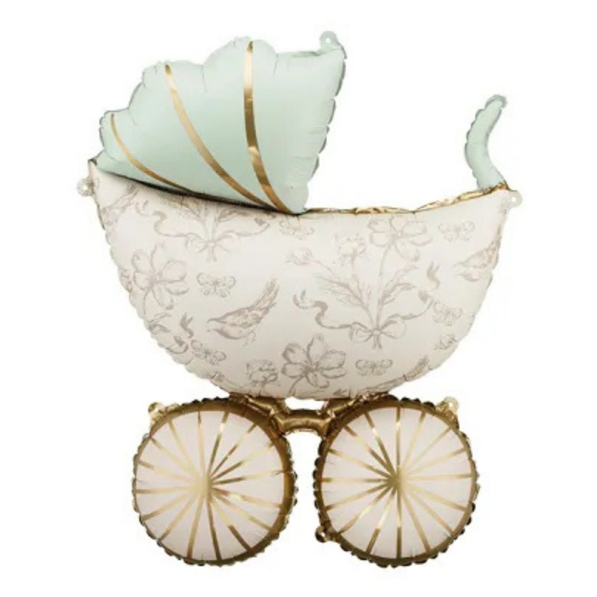 Balon foliowy wózek dziecięcy 67 × 96 cm na Baby Shower