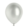 srebrne balony lateksowe Glossy 12 cm