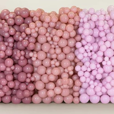 Balony zgaszony róż 12 cm – 100 szt. | Lusso Decori