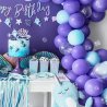 małe pastelowe balony w kolorze lawendowego błękitu do girland