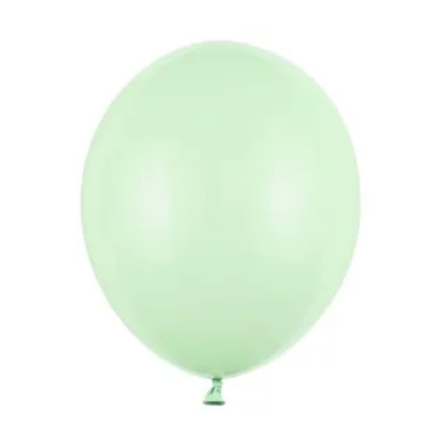 Pastelowe balony pistacjowe 12 cm – opakowanie 100 sztuk