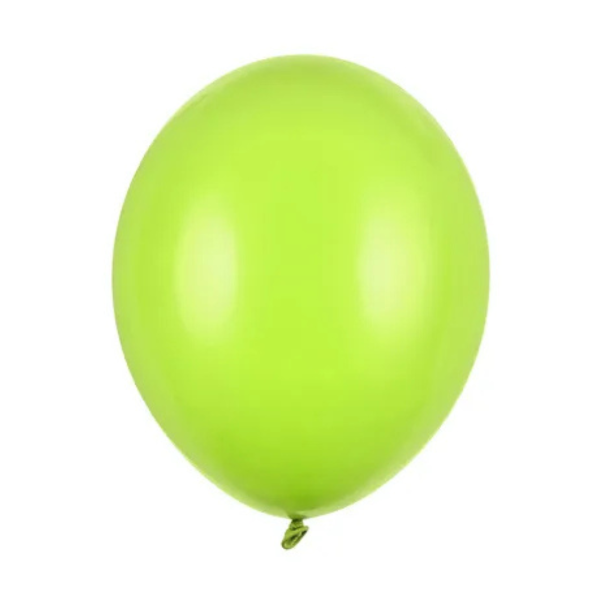 Pastelowe balony limonkowe 12 cm – opakowanie 100 sztuk