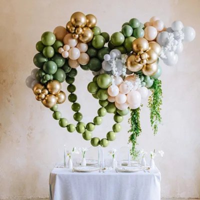 Balony lateksowe pastelowy mglisty błękit 12 cm, 100 sztuk