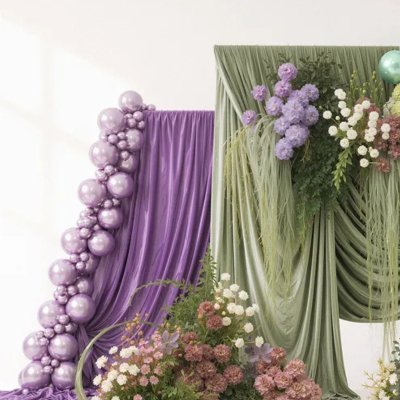 Fioletowe balony dekoracyjne na urodziny, jubileusze i baby shower
