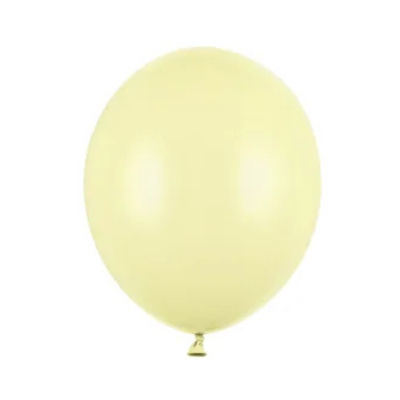 Balony 12cm, 5' Pastel Light Yellow 100szt