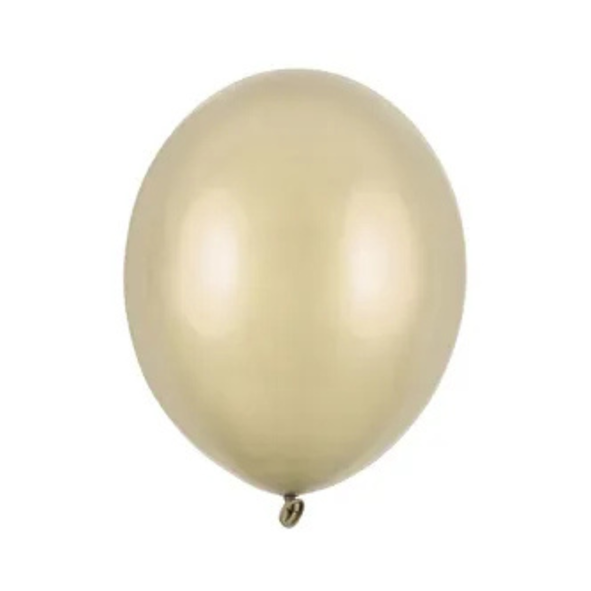 Metaliczne balony lateksowe w odcieniu Cold Gold 12cm na dekorację ścianki