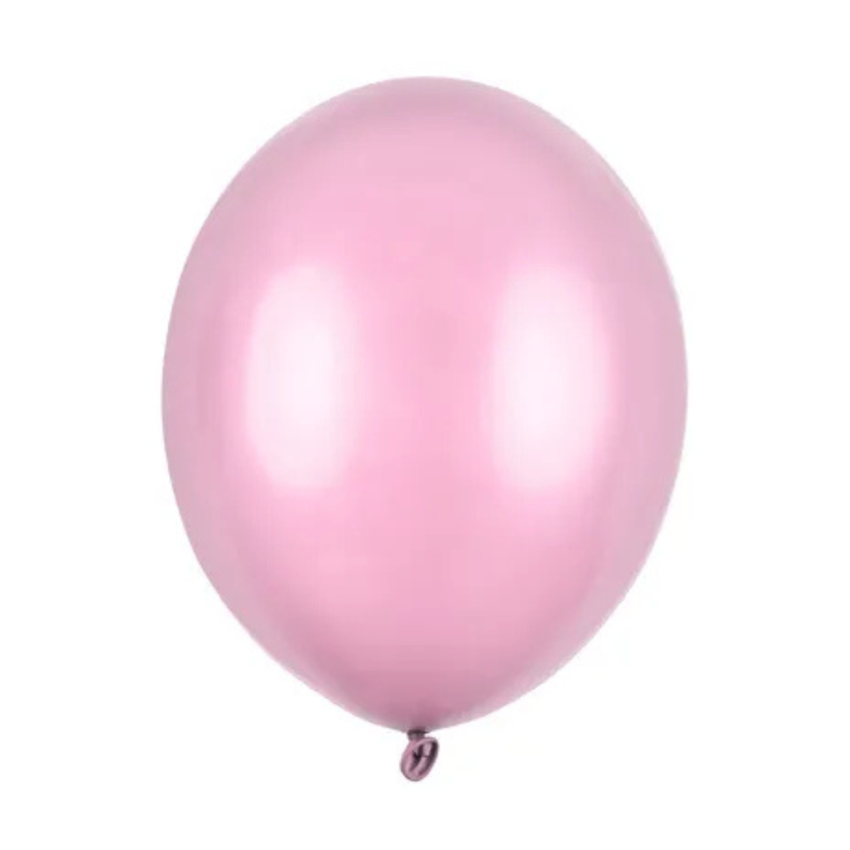 różowe balony lateksowe metaliczne 30 cm