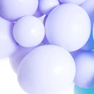 jasnoliliowe balony pastelowe do girland balonowych