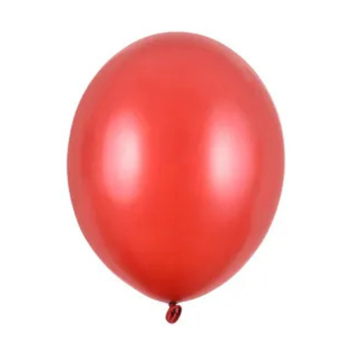 Czerwone balony metaliczne 30 cm – opakowanie 10 sztuk