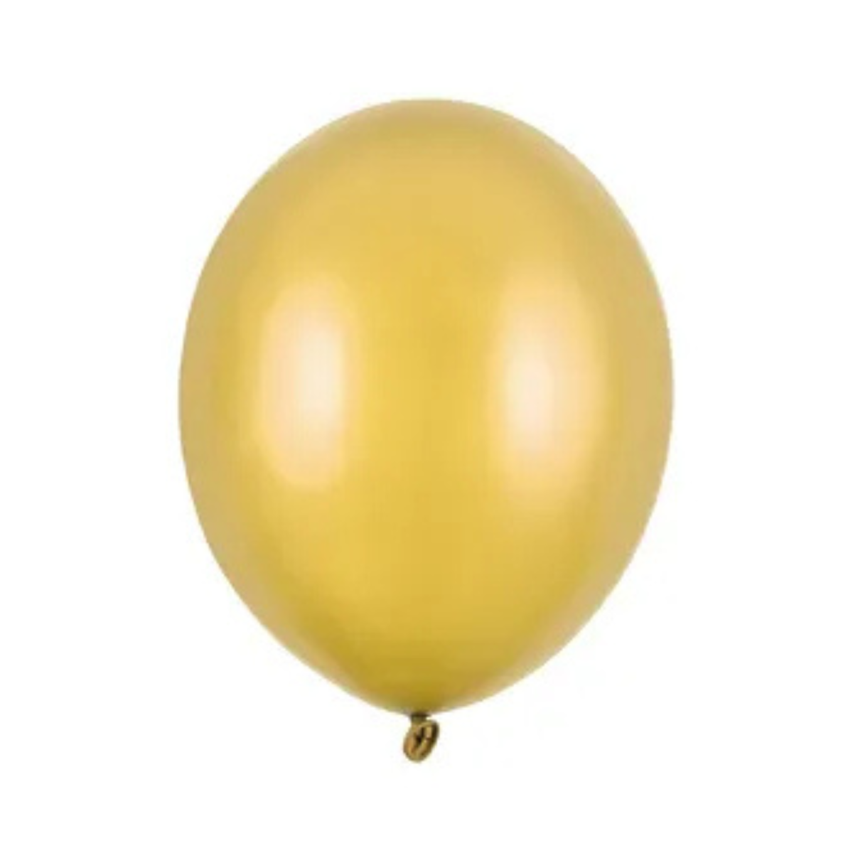 Złote balony lateksowe Metallic Gold na przyjęcia andrzejkowe, sylwestrowe lub studniówkę